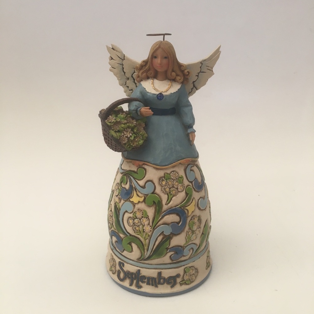 Jim Shore Heartwood Creek September Birthday Angel 2008